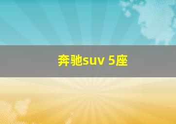 奔驰suv 5座